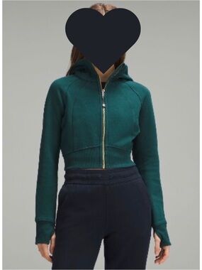 Lululemon Scuba Full Zup Cropped Hoodie (size 0)